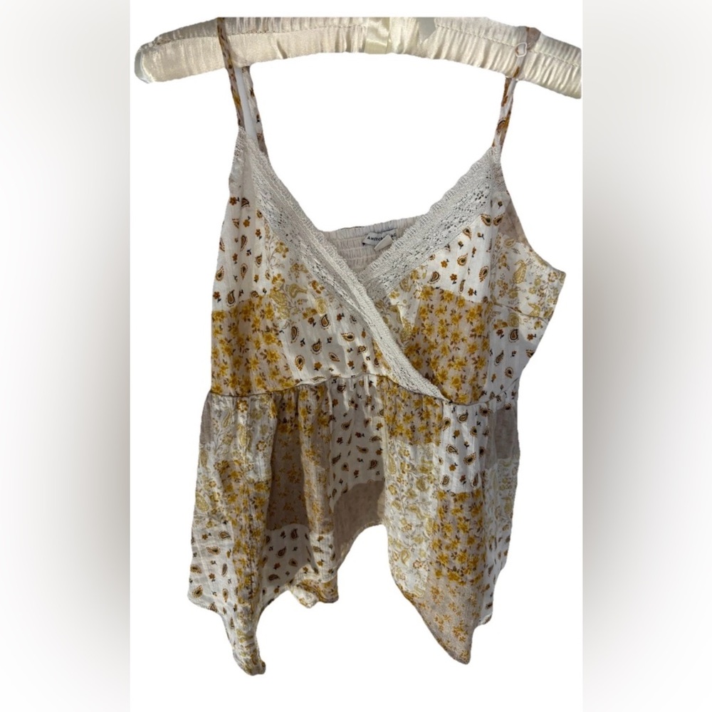 American Eagle Boho Patchwork Tank Women's Med As… - image 2